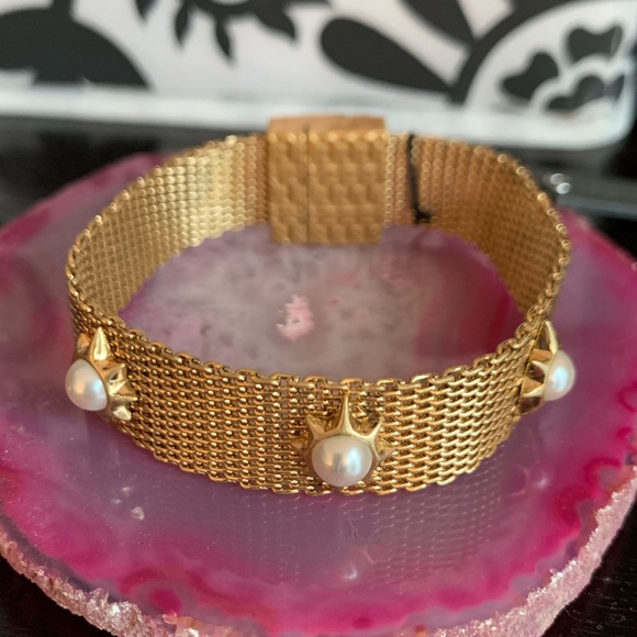 Vince Camuto Jewelry - Mesh and Pearl Bracelet